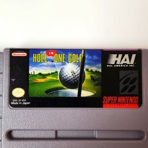 Original 1991 Super Nintendo Game Hole in One Golf Cleaned & Tested